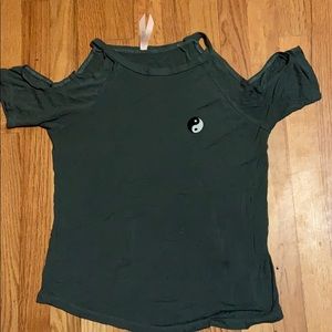 Olive yin and yang shirt